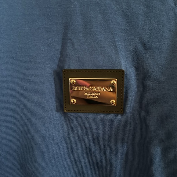 D&G Cotton Blue Tee - Picture 2 of 5